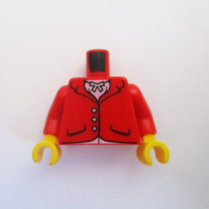 Red Jacket w/ Buttons & Necklace
