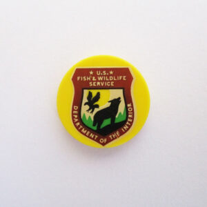 Yellow Tile w/ 'US Fish & Wildlife'