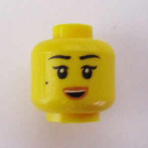 Dual Sided Head - Peach Lips w/ Beauty Mark & Raised Eyebrows