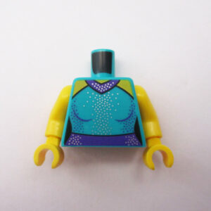 Turquoise & Purple w/ Silver Sparkles