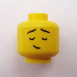 Dual Sided Head - Slanted Grin w/ Closed Eyes