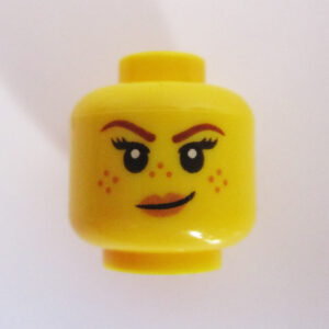 Dual Sided Head - Peach Lips w/ Freckles & Smirk