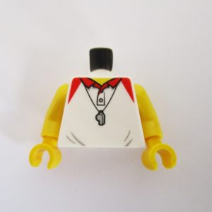White Polo Shirt w/ Whistle & Life Preserver