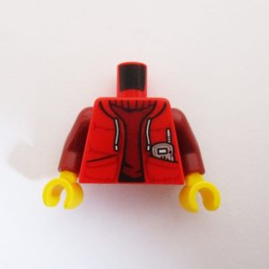 Red w/ Dark Red Sleeves, Radio & Anchor Symbol