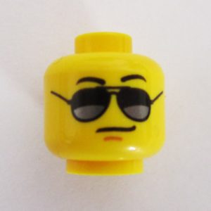 Straight Face w/ Large Aviator Style Frames