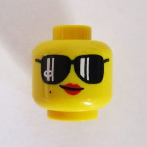 Red Lips w/ Large Black Lenses & Frames