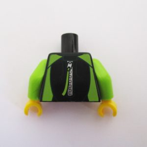 Black & Lime Green Wetsuit w/ Zipper at Back