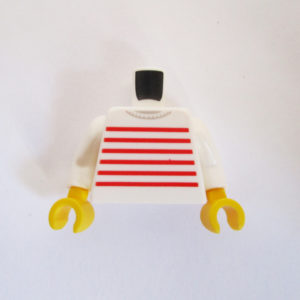 White w/ Red Stripes