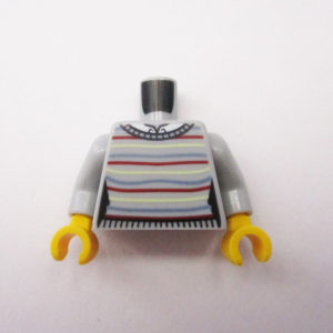 Light Grey Jersey w/ Colored Stripes