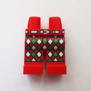 Red w/ Green & White Checkered Pattern