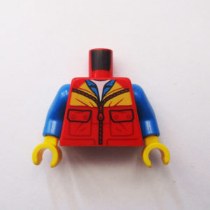 Blue w/ Red & Yellow Zipped Jacket