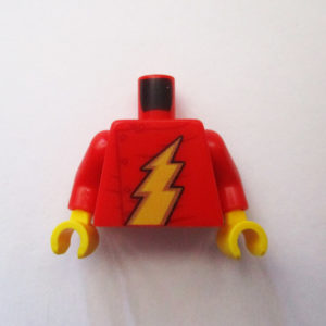 Red Shirt w/ Gold Lightning Bolt ( The Flash )