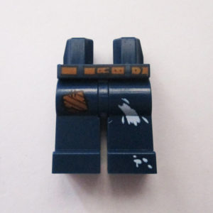 Dark Blue w/ Brown Belt, Patch & White Stain
