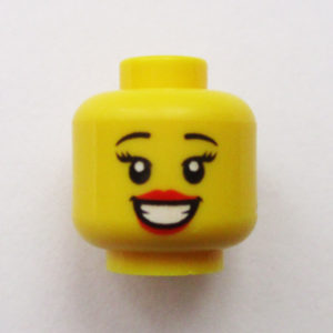 Dual Sided Head - Red Lips w/ Big Grin Showing Teeth