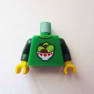 Green w/ Dark Green Sleeves & Salad Bowl Graphic