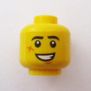 Dual Sided Head - Big Grin w/ Scuff Mark on Cheek