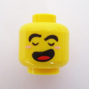 Dual Sided Head - Closed Eyes w/ Open Mouth & Tongue