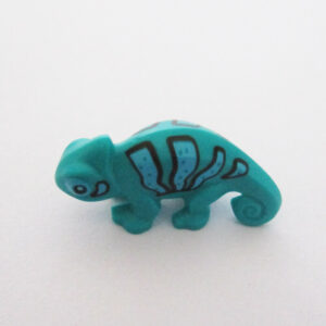 Chameleon, Small - Turquoise w/ Pattern