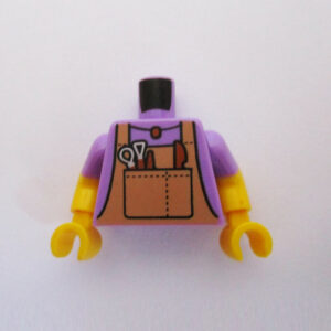 Lavender w/ Light Brown Overalls & Pottery Tools