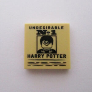 Light Tan Tile w/ 'Undesirable Harry Potter'