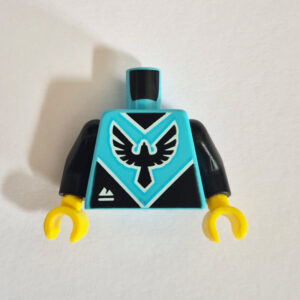 Light Aqua Blue & Black w/ Phoenix Graphic