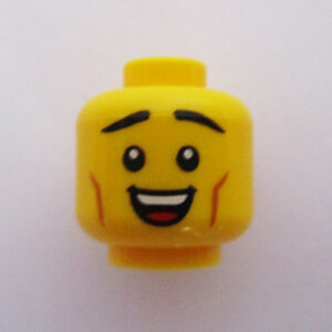 Dual Sided Head - Open Mouth w/ Tongue, Teeth & Cheek Lines