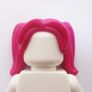 Pigtails w/ Long Bangs in Front - Magenta