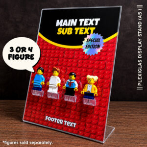 Customizable Plexiglas Display Stand ( 3 or 4 Figure )