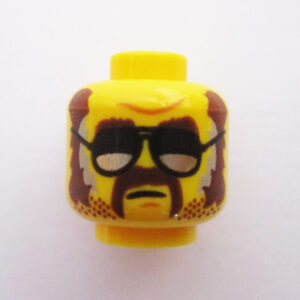 Dual Sided Head - Sideburns w/ Mustache & Aviator Frames
