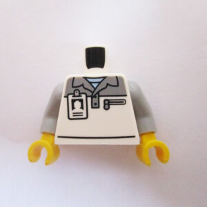 Light Grey Collared Shirt w/ Identity Badge & 'F1' on Back