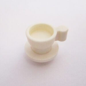 Tea Cup w/ Saucer - White