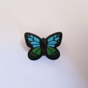 Butterfly - Black w/ Blue & Green