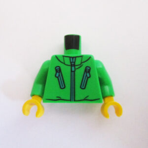 Bright Green w/ Zipper & Zipped Pockets