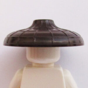 Asian Conical Hat w/ Raised Center - Dark Brown