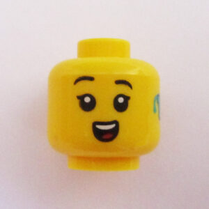 Big Grin Showing Tongue w/ Hearing Aid