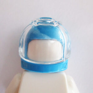 Space Helm - Azure Blue & White w/ Trans Clear Visor