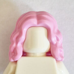 Mid-Length & Wavy w/ Centre Part - Light Pink