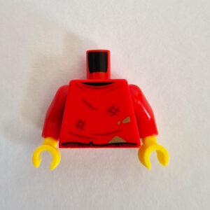 Red Sweater w/ Scuf Marks & Dirt Stains