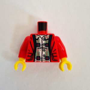 Red Open Hoodie w/ Pockets & Plaid Shirt