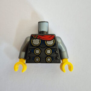 Black w/ Silver Arms, Armor & Red Scarf ( Thor )
