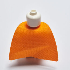 Orange, Single Hole - Stretchable Fabric