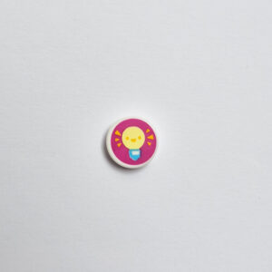Small Round Tile w/ 'Light Bulb'