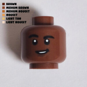 Slanted Grin w/ Raised Eyebrow : Brown
