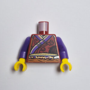 Dark Red & Purple w/ Gold Accents & Purple Sleeves