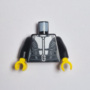 Black w/ Belt, Silver Armor & Zipper