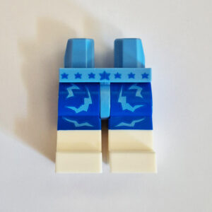Blue w/ Medium Blue Pattern & White Bottoms