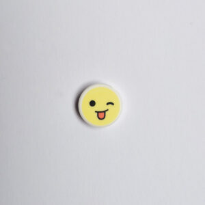 Small Round Tile w/ Wink & Tongue