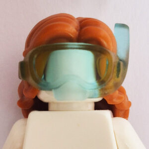 Long & Wavy w/ Transparent Blue Goggles & Snorkel