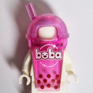 Boba Mask - Transparent Pink
