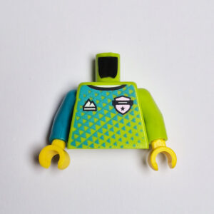 Lime Green & Dark Turquoise Sports Uniform w/ '1' on Back